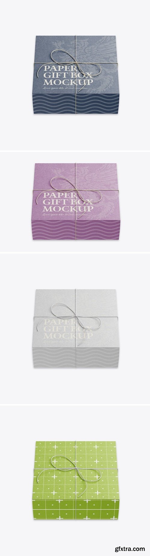 Cardboard Gift Box Mockup 23GWENS