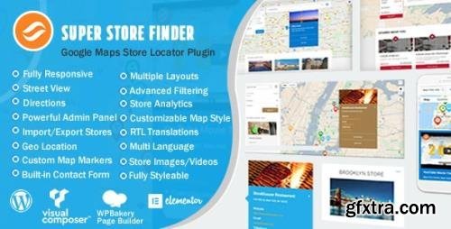 CodeCanyon - Super Store Finder for WordPress (Google Maps Store Locator) v6.8 - 11334595