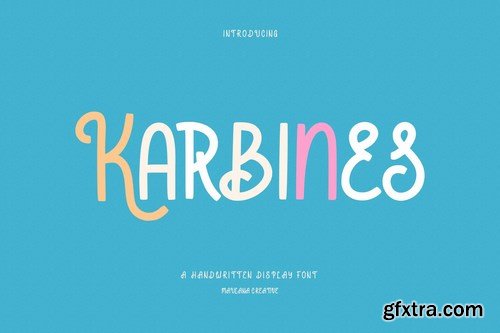 Karbines Handwritten Display Font