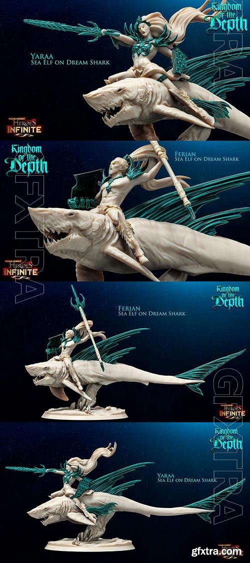Heroes Infinite - Kingdom of the Depth - Yaraa and Ferian 3D Print Model 