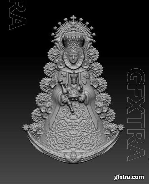 Virgen del Rocio 3D Print Model 