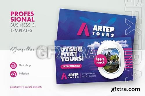 Travel Tours Business Card Templates SUWZ5SQ