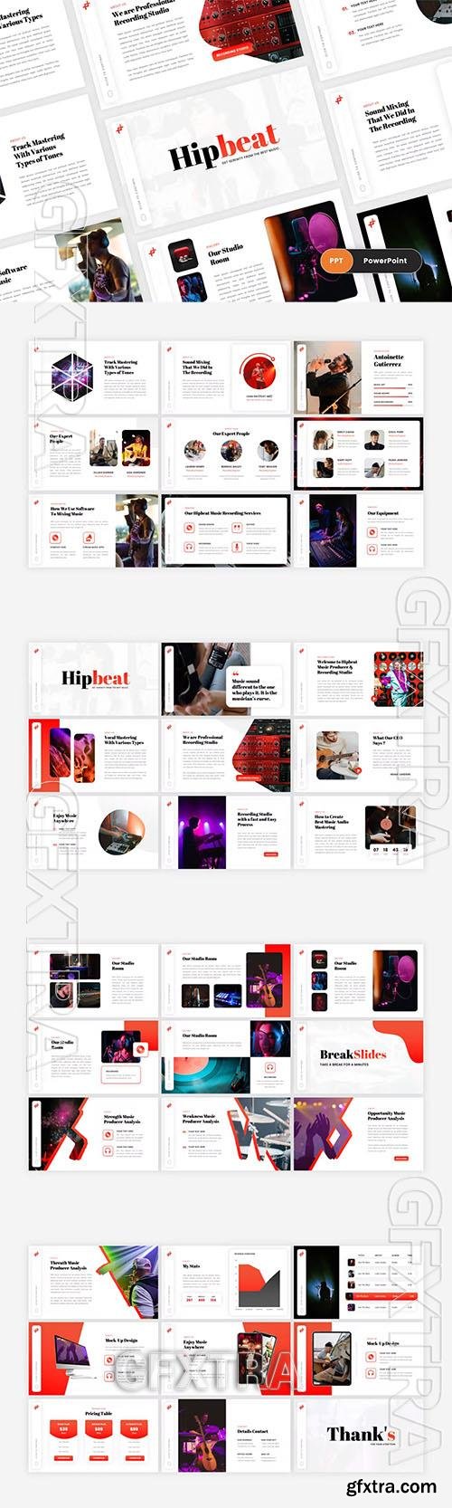 Hipbeat - Music Producer Powerpoint, Keynote and Google Slides Template  