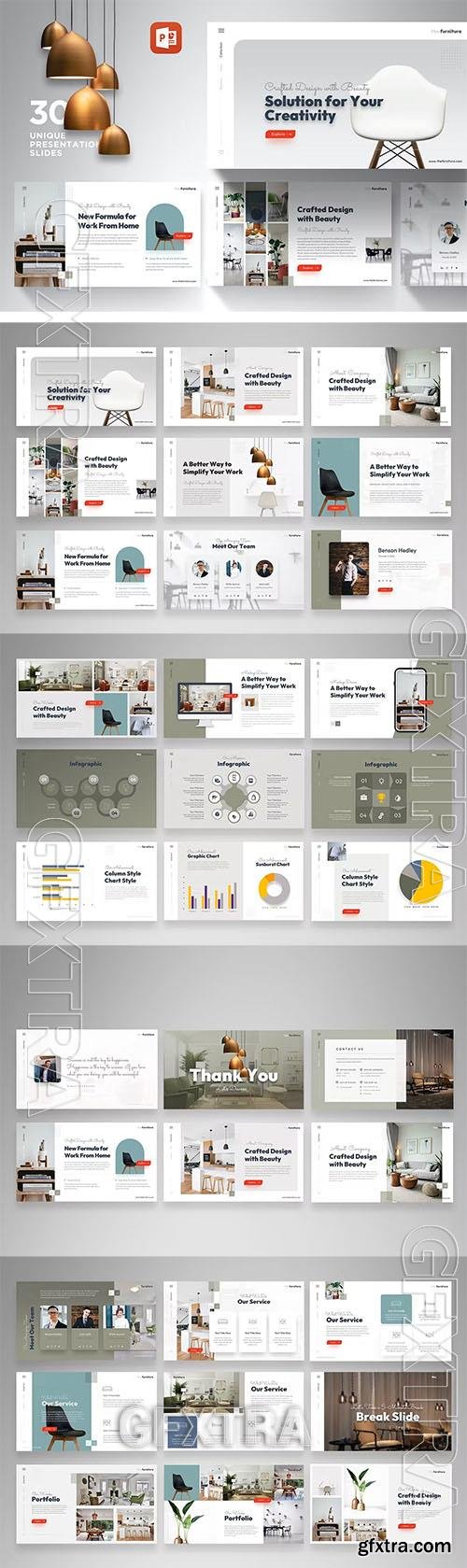 FURNITURA - Furniture Powerpoint Template TAPLS77