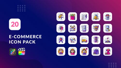 Videohive - E-Commerce Animation Icons | Final Cut Pro & Apple Motion - 38001097 - 38001097