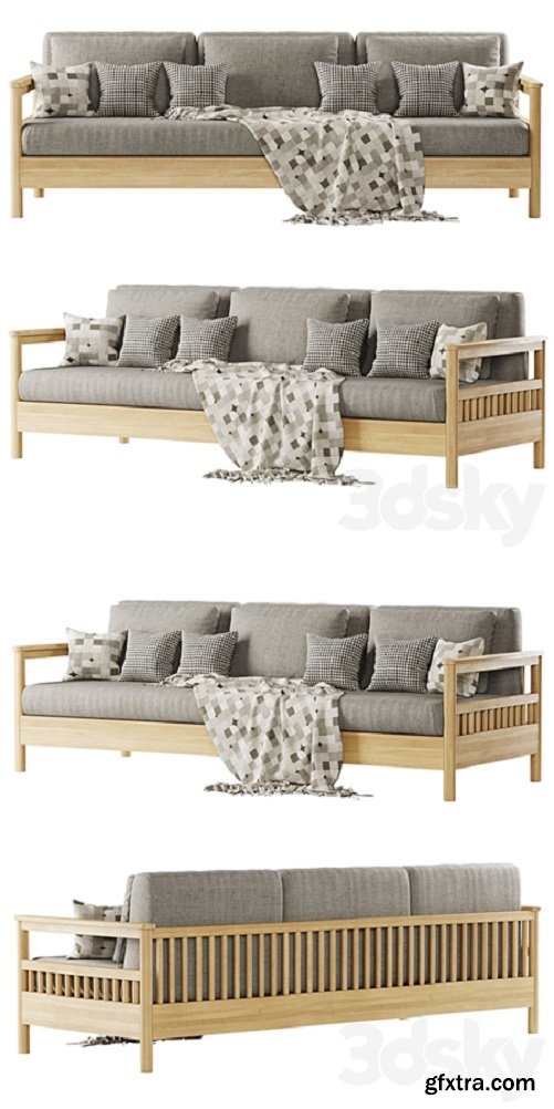 Tribeca outdoor three-seater sofa