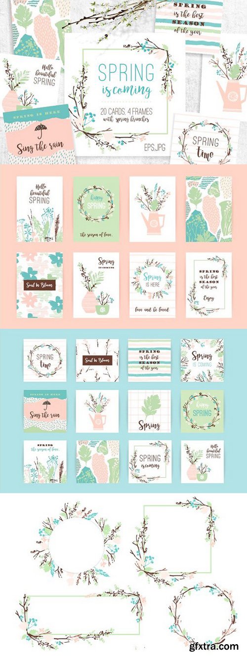 Spring is coming! Cards and frames