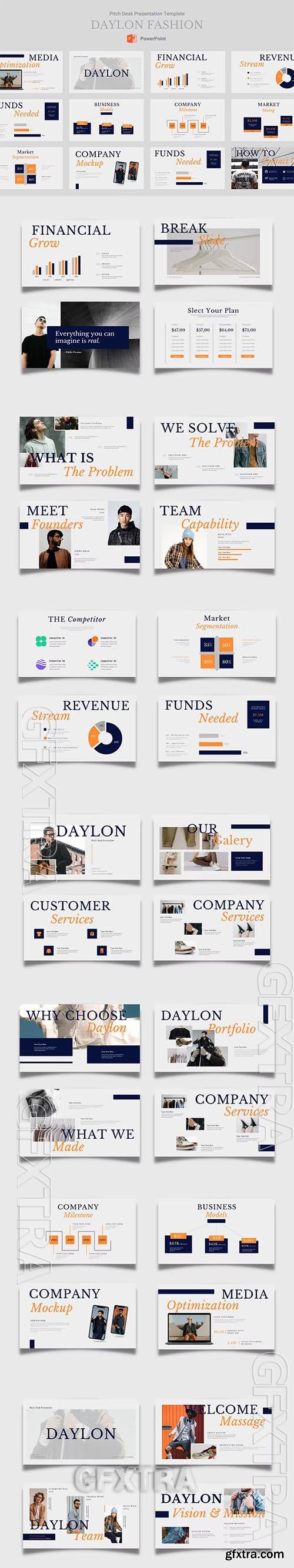 Daylon Pitch Deck Powerpoint, Keynote and Google Slides Presentation Template