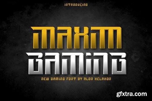 Maxim Gaming Font