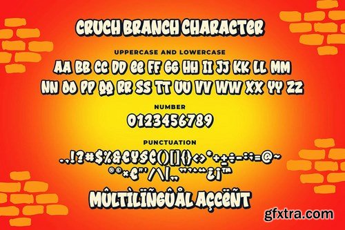 Cruch Branch a Bold Bouncy Font