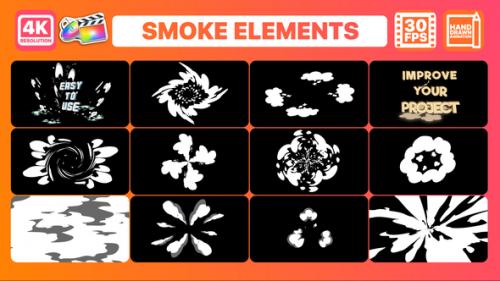 Videohive - Smoke Elements and Titles for FCPX - 37480729 - 37480729