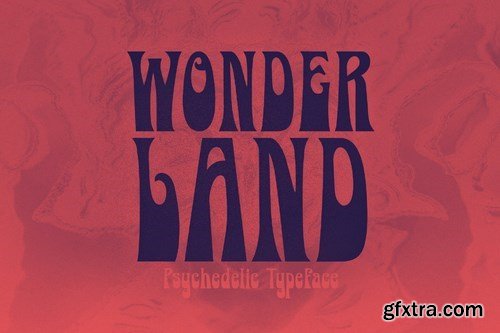 Wonderland - Psychedelic Typeface