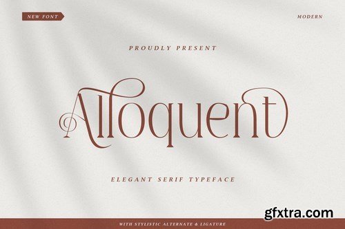 Alloquent - Elegant Serif Typeface