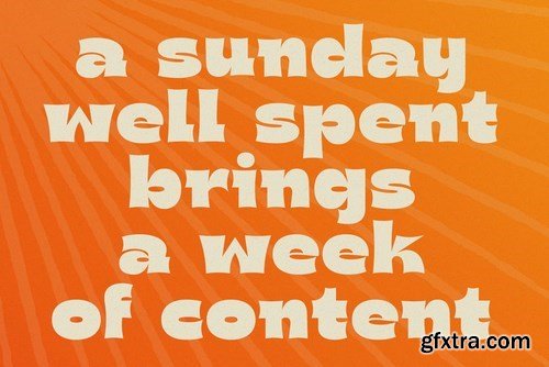 Sunday - Bold & Beautiful Font