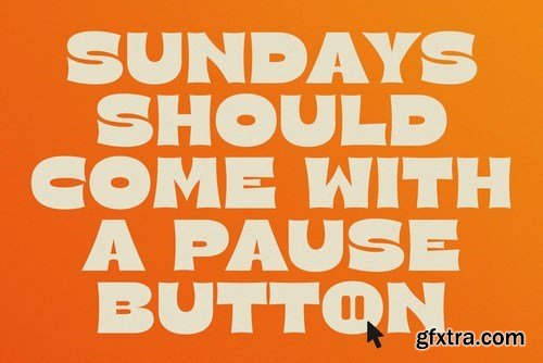 Sunday - Bold & Beautiful Font