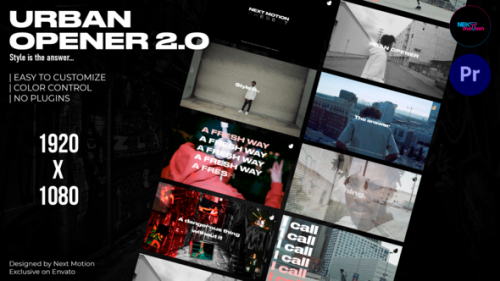 Videohive - Urban Opener 2.0 | MOGRT - 38036277 - 38036277