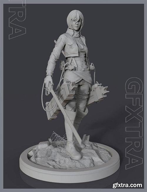 Mikasa Ackerman 3D Print Model 