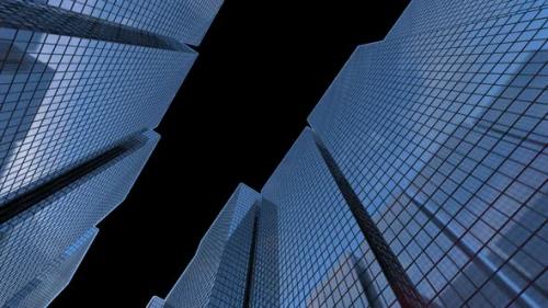 Videohive - tall mirror buildings with an alpha channel - 37969119 - 37969119