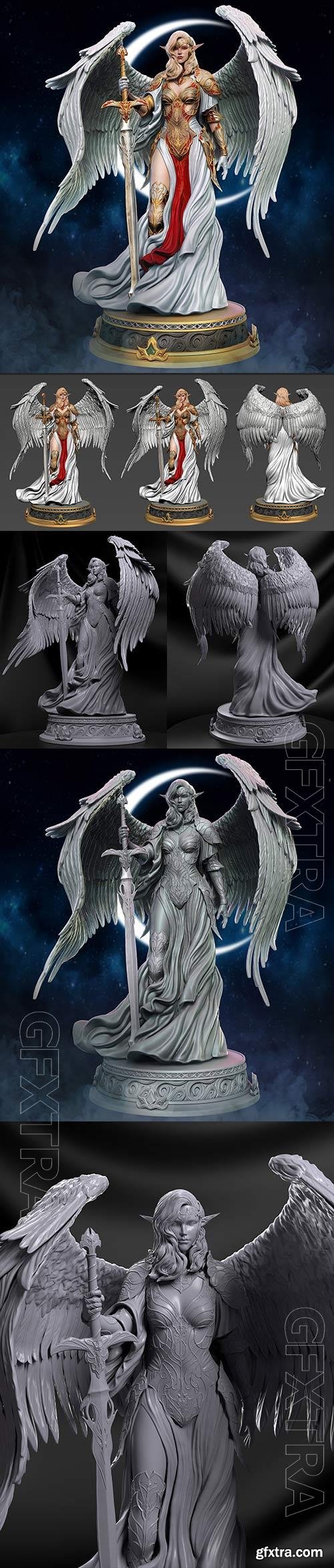 Elf Valkyrie 3D Print Model 