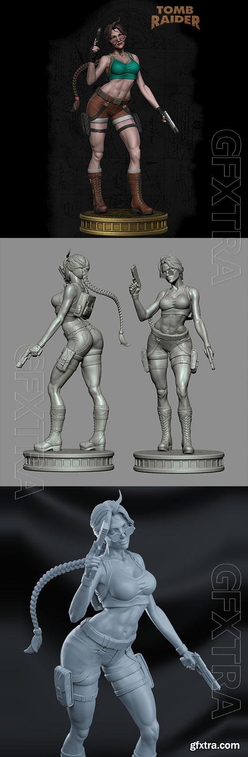 Lara Croft 3D Print Model 