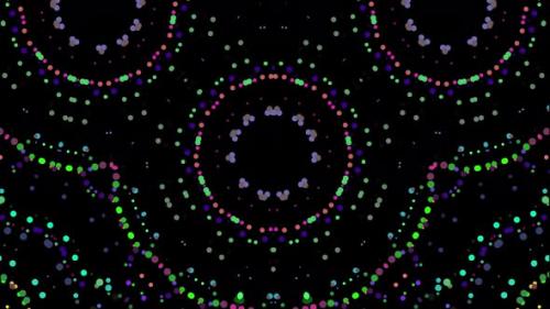 Videohive - Solid dot animation kaleidoscope effect in black background. - 37943514 - 37943514