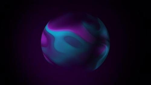 Videohive - Animation of the rotation of the planet ball on isolated black background. - 37944516 - 37944516