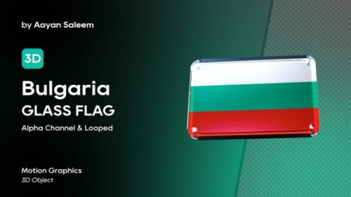 Videohive - Bulgaria Flag 3D Glass Badge - 37944688 - 37944688