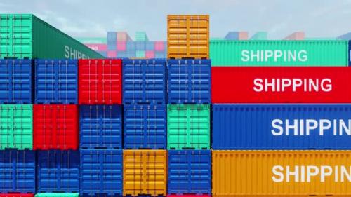 Videohive - The Stack Containers For Market 04 HD - 37960542 - 37960542