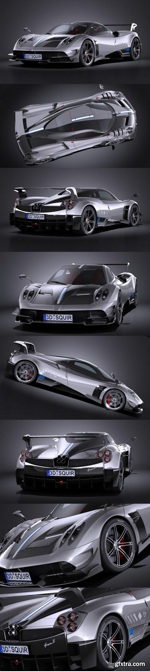 Pagani Huayra BC 2016 3D Model