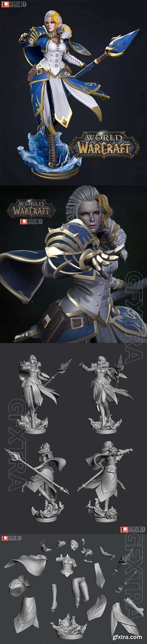 Jaina Proudmoore - WOW 3D Print Model 