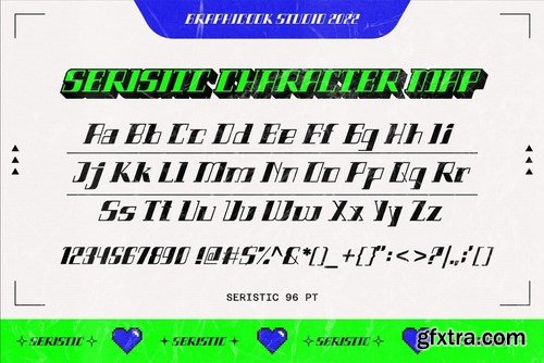 Seristic Y2K Display Typeface