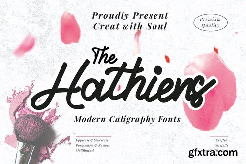 The Hathiens - Modern Script fonts