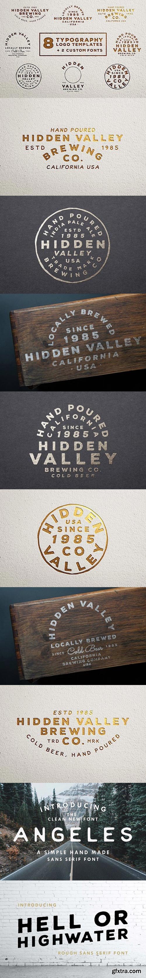 Vintage Logo Templates (+2 Fonts)