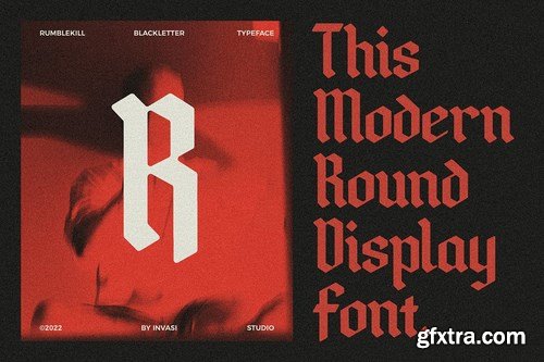 Rumblekill - Rounded Blackletter Font