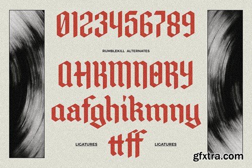 Rumblekill - Rounded Blackletter Font