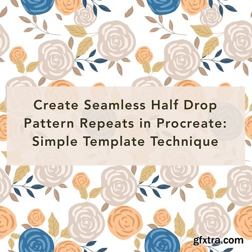 Create Seamless Half-Drop Pattern Repeats in Procreate: Simple Template Technique