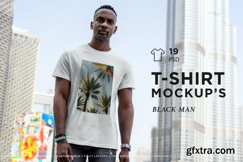 CreativeMarket - T-Shirt MockUp African Men 7065019