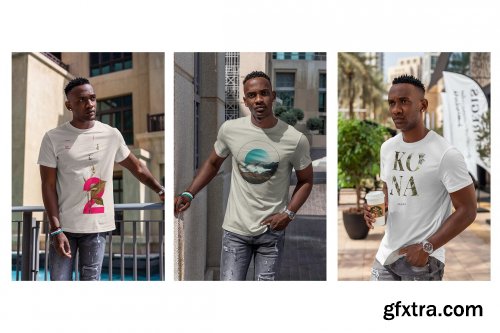 CreativeMarket - T-Shirt MockUp African Men 7065019