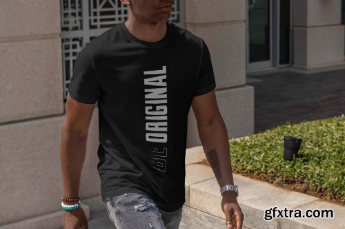 CreativeMarket - T-Shirt MockUp African Men 7065019