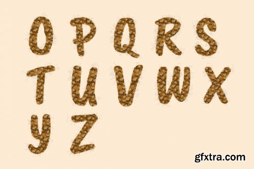 Leopard Alphabet Cliparts, Letters