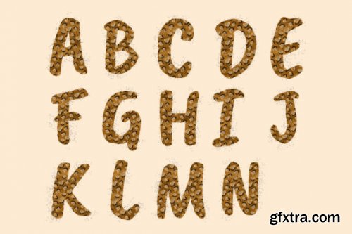 Leopard Alphabet Cliparts, Letters