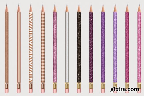 Pencils Clipart, Coloring Pencils