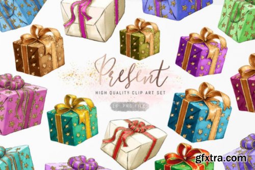 Presents Clipart, Holiday Clipart