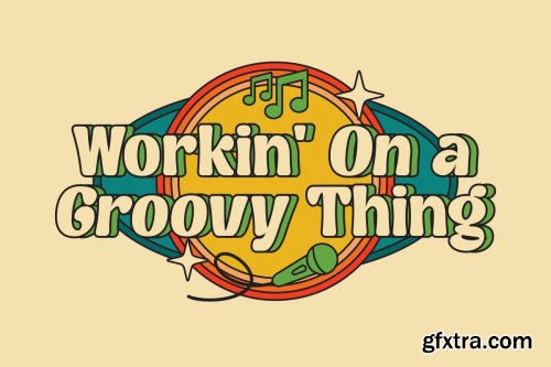  Kelpo - Groovy Retro Typeface 