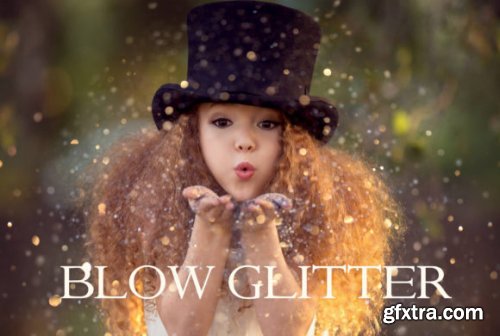 Blow Glitter, Photo Effect Blow