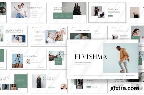 Elvishma - Minimalist Fashion PowerPoint, Keynote & Google Slides Templates