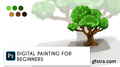  Digital Painting for Beginners : How to Paint Anything using Default Photoshop Brushes