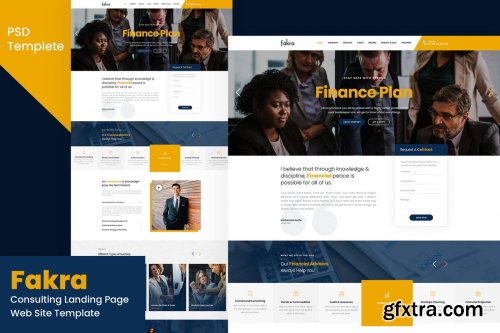 Consulting Landing Page Website Template