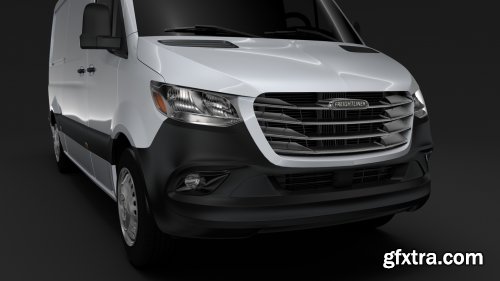 Turbosquid - Freightliner Sprinter Panel Van L2H1 RWD 2019