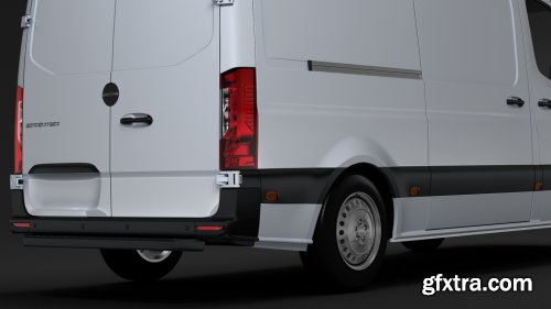 Turbosquid - Freightliner Sprinter Panel Van L2H1 RWD 2019